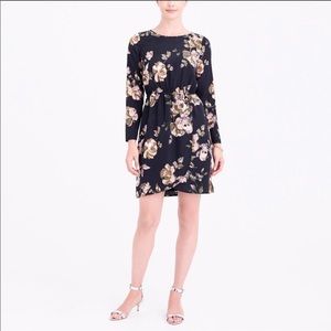 J Crew long sleeve Tulip Hem Floral Dress